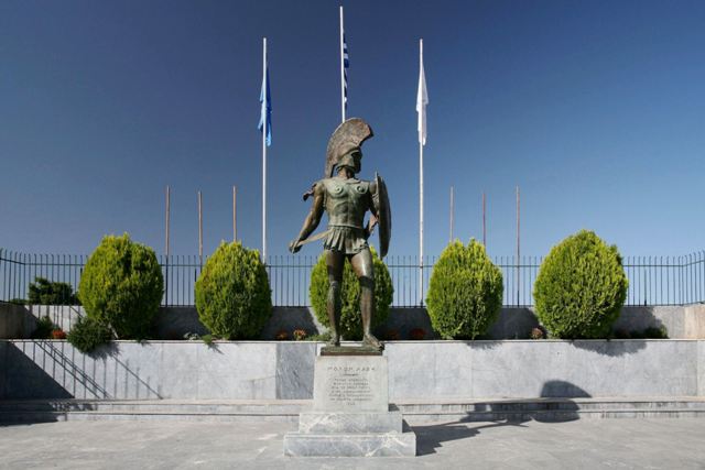 Sparta - Statue of King Leonidas was built in 1968